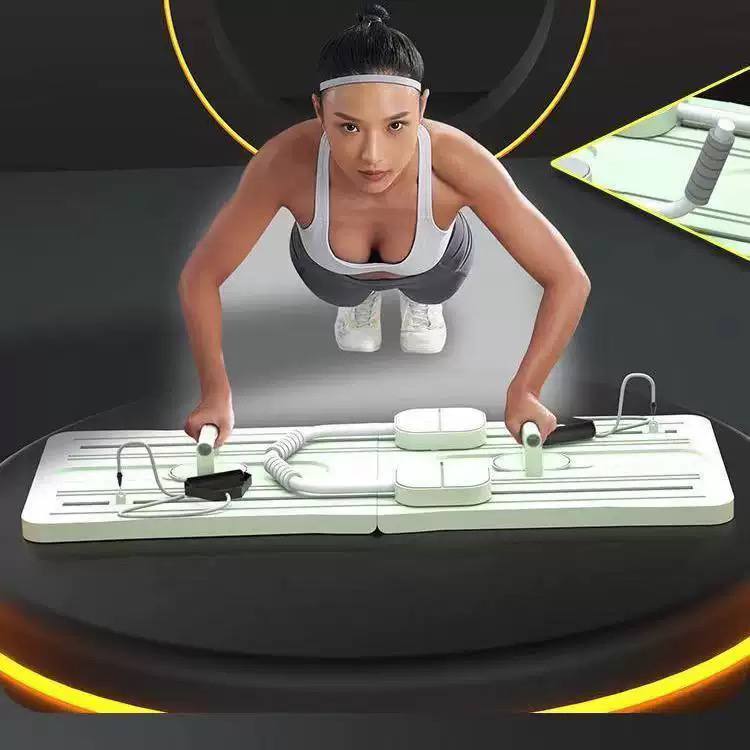 Ko'p funksiyali buklanuvchan otjimaniye platformasi, planka va espanderlar jamlanmasi (Pilates va Fitnes platformasi)   19536  c.2q.23d