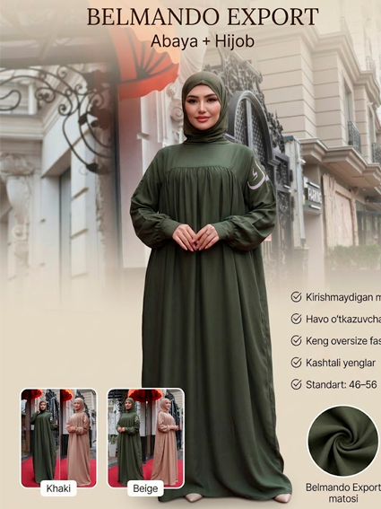 Belmando Export — Bir rangli keng abaya b6q564d 16687