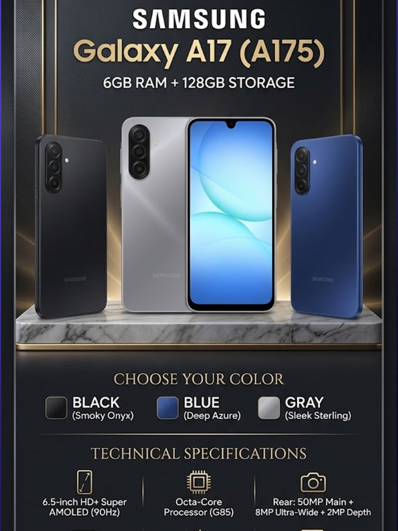 Samsung Galaxy A17 (A175) 6GB + 128GB (Black / Blue / Gray)  16254