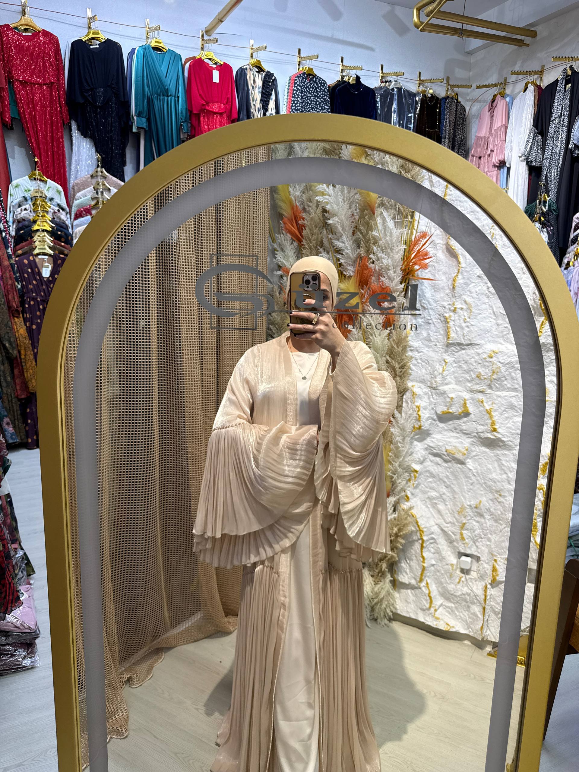 Organza matoli abaya (barcha ranglar) apjq96-98d