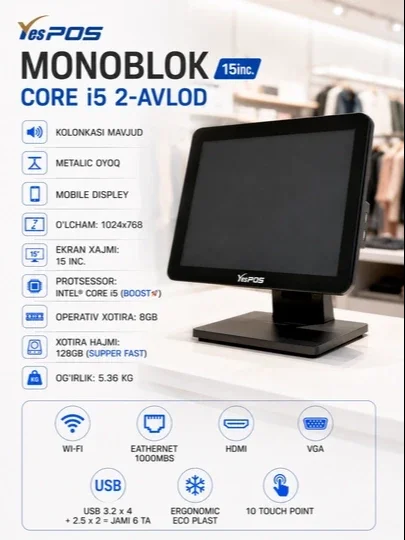 Yes POS Monoblok Core i5 2-avlod