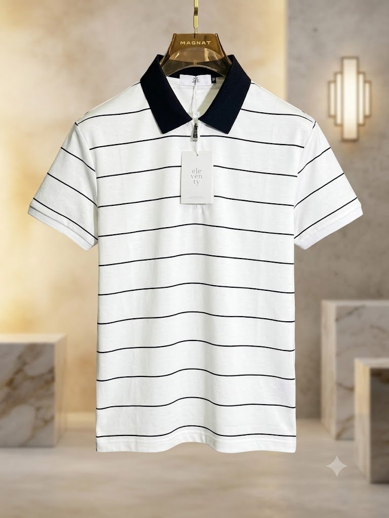 Eleventy Milano Premium Erkaklar Yozgi "Penka" Polo Futbolkasi  17799  b.0q.2b.703d