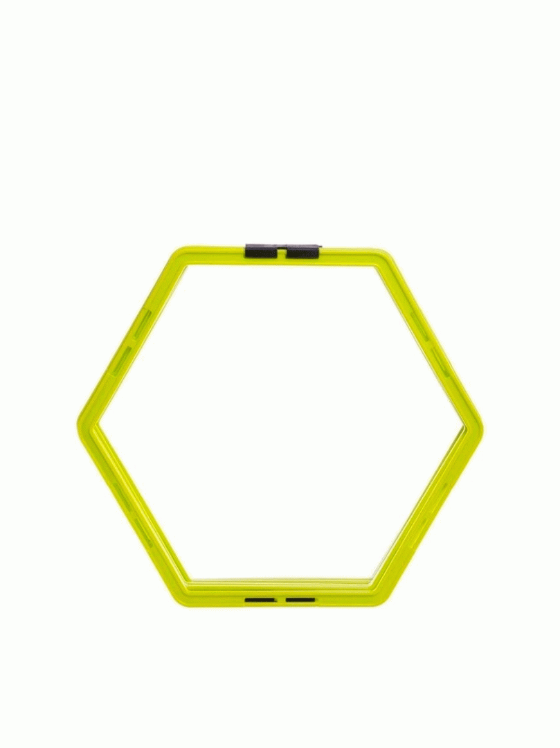 6 burchakli koordinatsiya halqalari (Hexagon Agility Rings) – 10 dona (ulgurji to‘plam) ar106