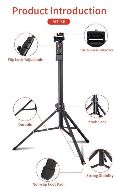 Universal shtativ-tripod MT-36 — Professional va sifatli foto hamda video tasvirlar uchun mukammal yordamchi!   17591 sp