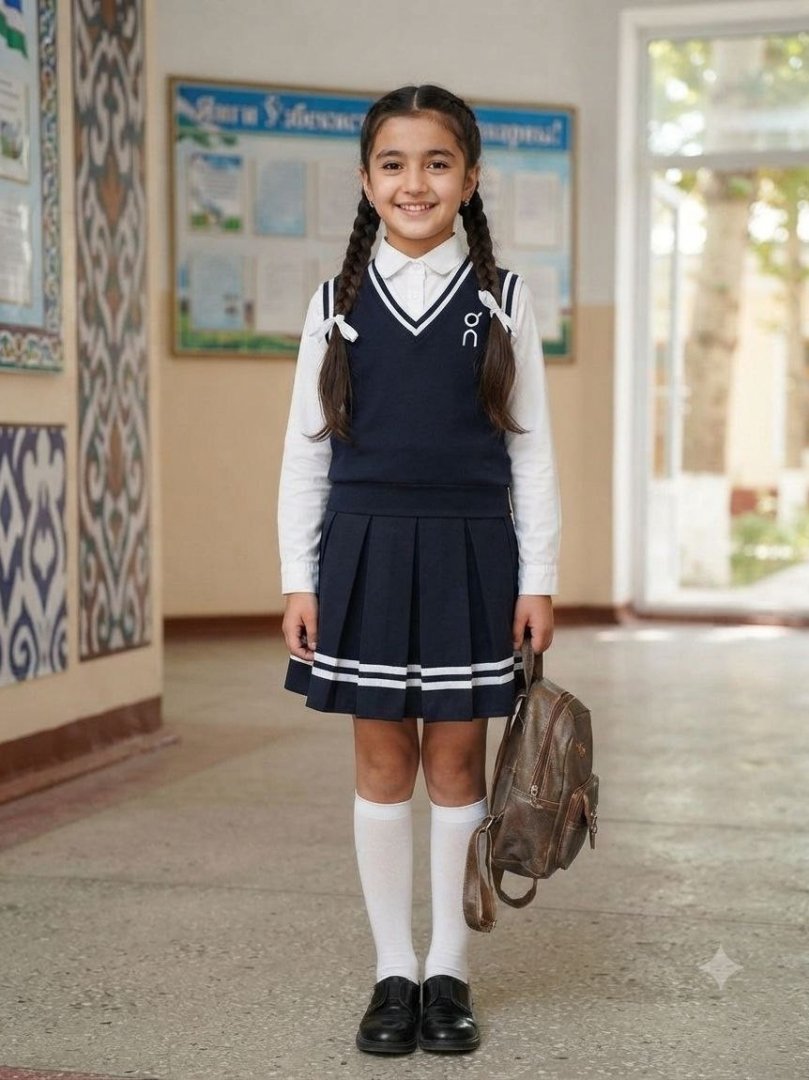 Qizlar uchun stilli va qulay maktab to‘plami  b.11q489   18256