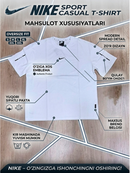 XB Original Erkaklar Premium Futbolkasi (Nike uslubida)  17910 yc.6q.290d
