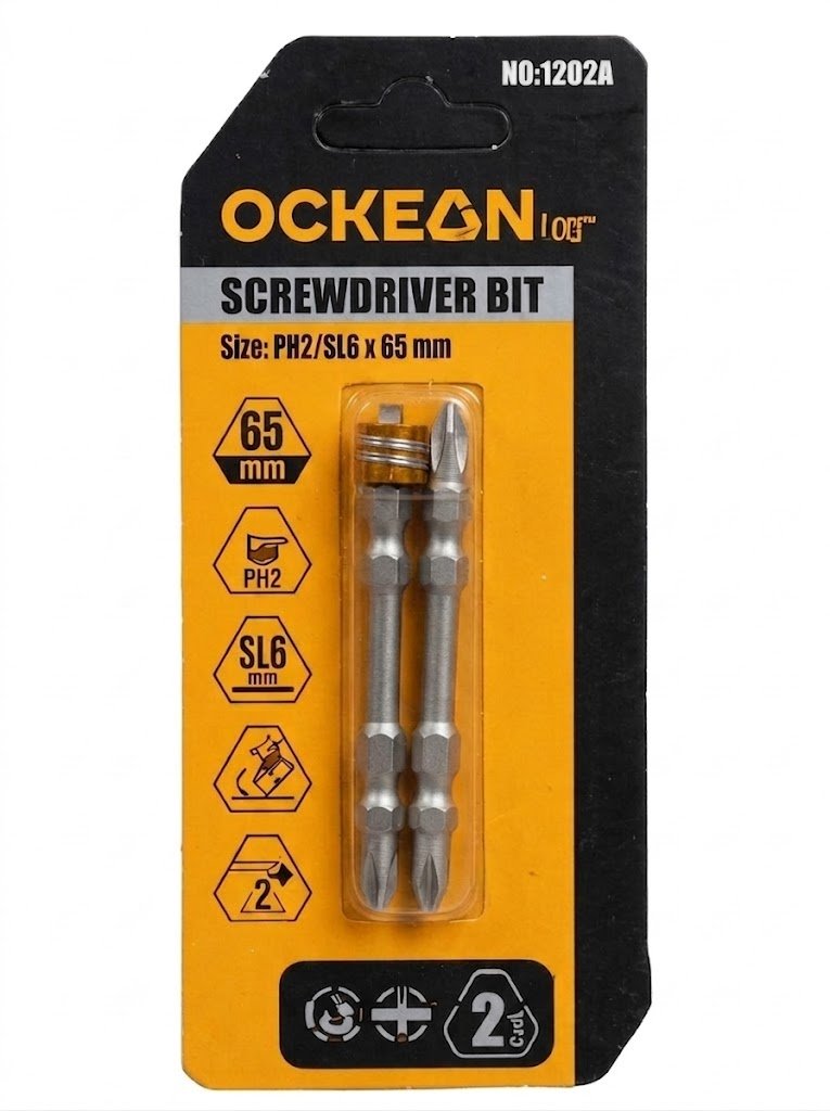 OCKEAN Professional Burama Mix (Bita) - PH2/SL6 x 65 mm (2 dona)  16049