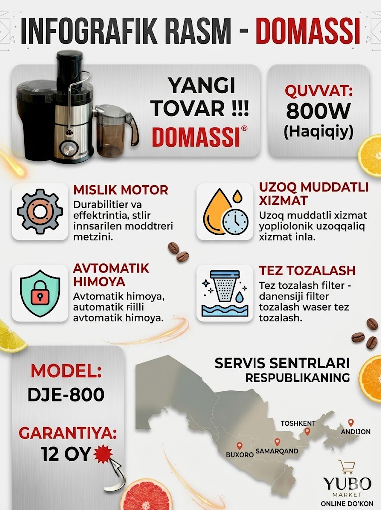 DOMASSI DJE-800 Sharbat Siqgich C1Q47D