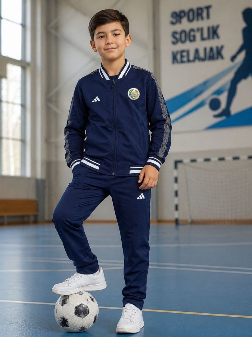 Bolalar va o'smirlar uchun Adidas plashovka sport kostyumi 18249 b.0q.2b.703d