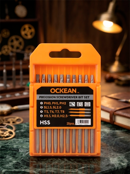 OCKEAN Precision Screwdriver Bit Set 6.5 – mayda ta’mir va elektronika uchun qulay tornavida bitlari jamlanmasi.  15707