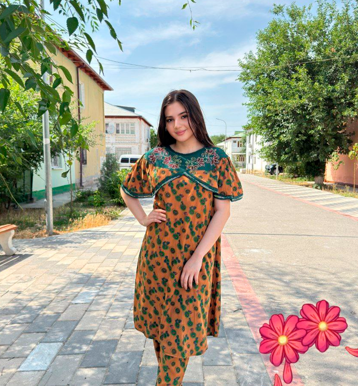 Ayollar ikkitalik kiyim to‘plam (ko‘ylak va lozim) b7q3b530d