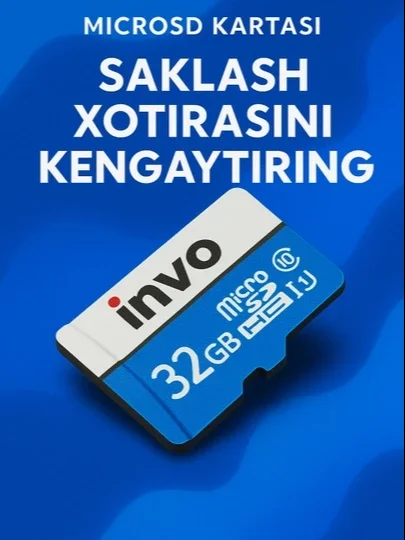 INVO telefon xotira kartasi, mikro fleshka, 64 GB, 32 GB, 16 GB
