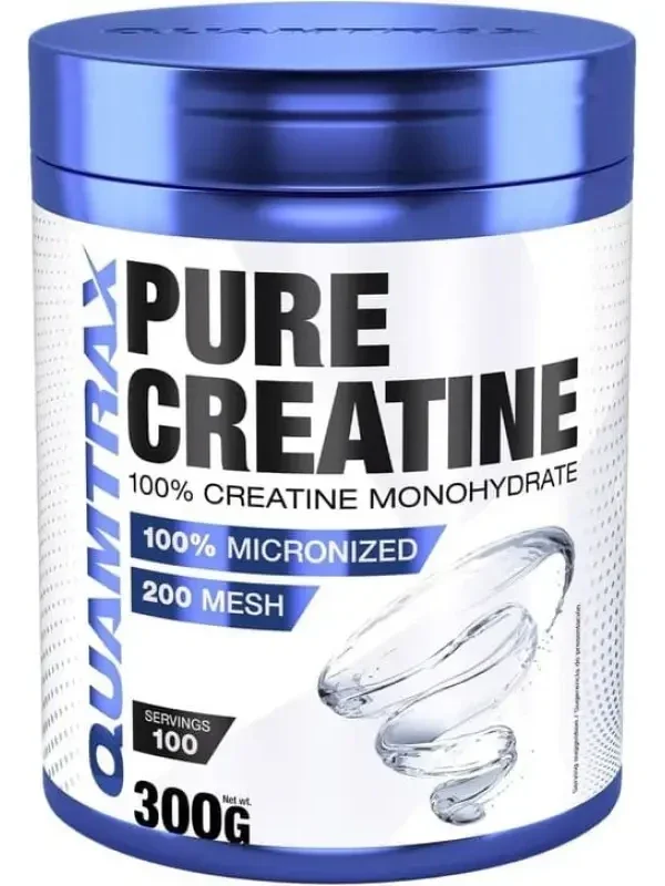 Quamtrax Pure Creatine (300g, 100 porsiya) – 100% Mikronlashtirilgan Kreatin Monogidrat  17944