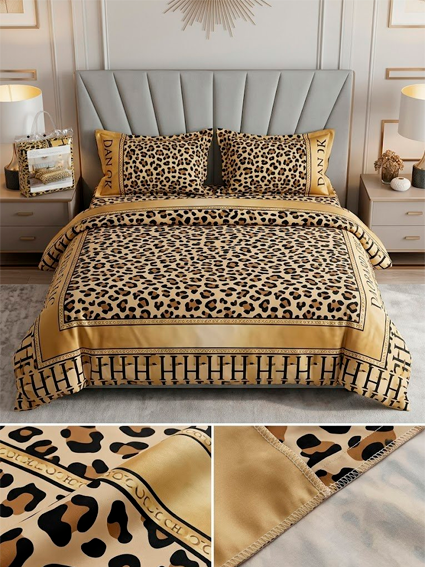 "Dantela" Sleep Collective Premium Yotoq Jihozlari To‘plami — "Leopard Chic" (Dior uslubi) dizayni  a3b5aq13d   15894