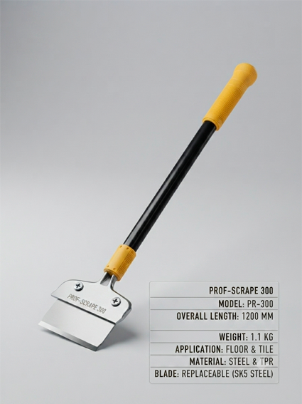 Uzun dastalik professional qirgʻich (skrebok) 60 cm 15495