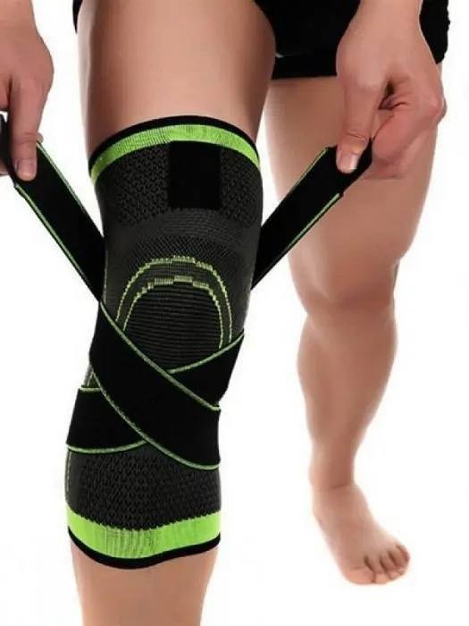 Tizza uchun elastik kompression bandaj (2 dona / komplekt) – Tizza ogʻrigʻi va sport uchun fiksator (Knee Support)  18832   c.6q.290d