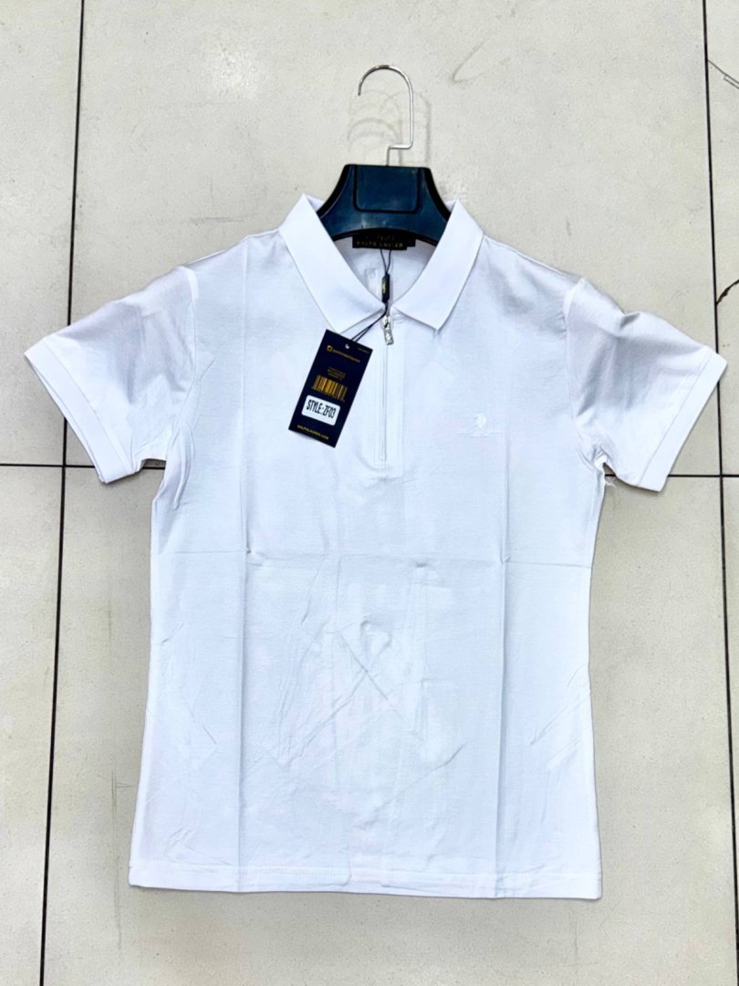 U.S. Polo Assn. — Erkaklar uchun oq finka polo (Zamokli / Qisqa yengli futbolka)   19707   b.8q.158d