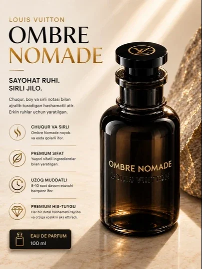 Louis Vuitton Ombre Nomade Original — 100 ml Uniseks atir