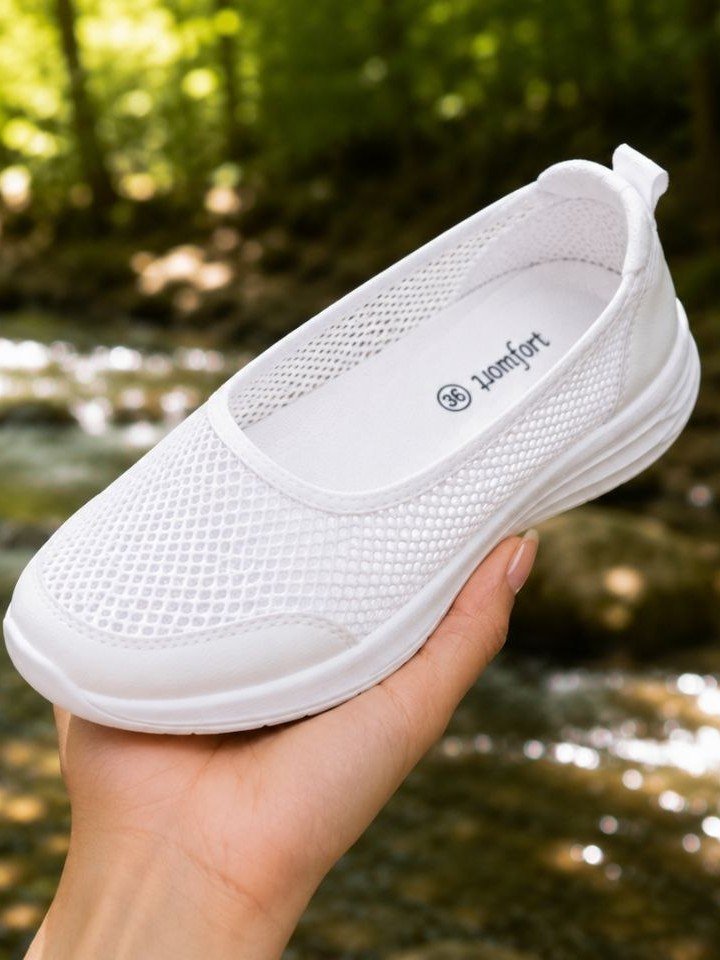 Ayollar uchun bog'ichsiz (slip-on) nafas oluvchi mesh krossovka  18377