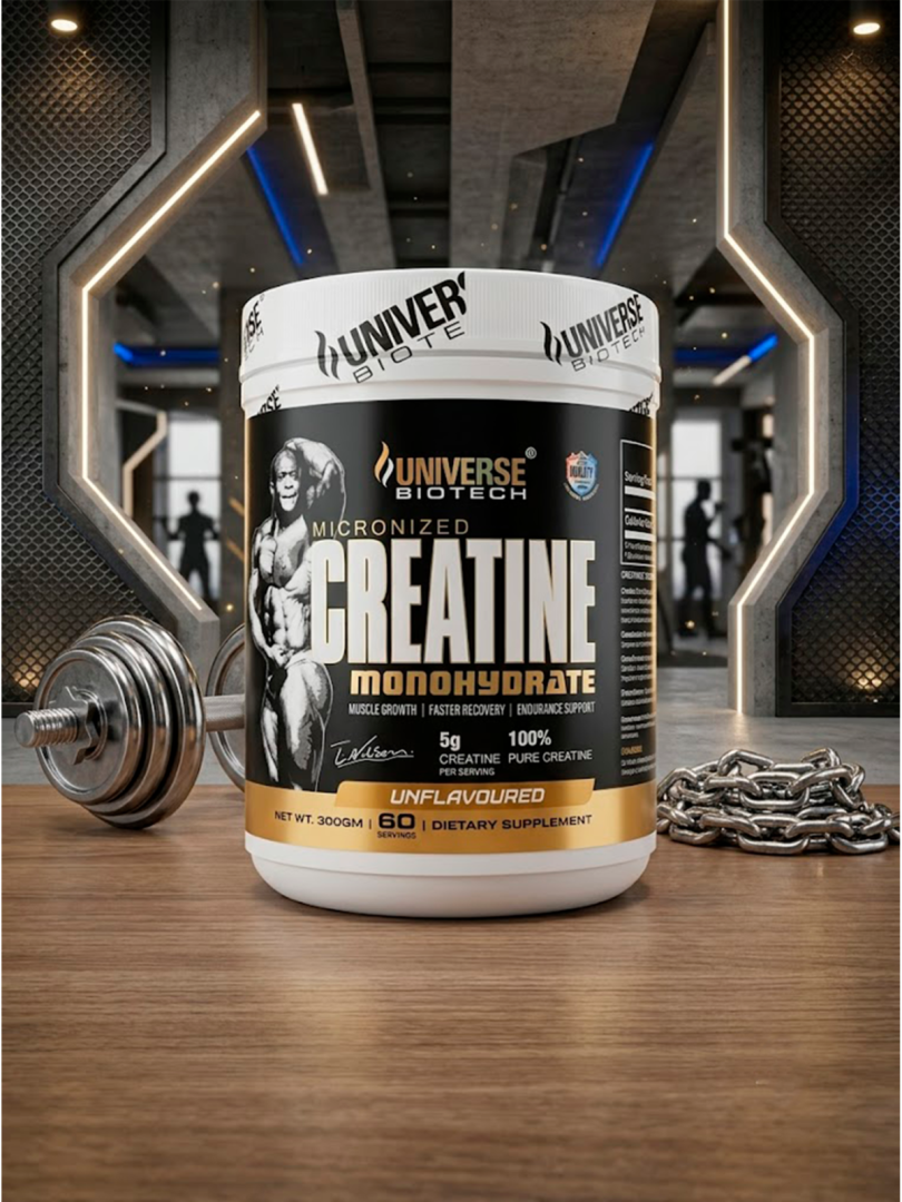 Universe Biotech Micronized Creatine Monohydrate 300g (60 porsiya)  17456