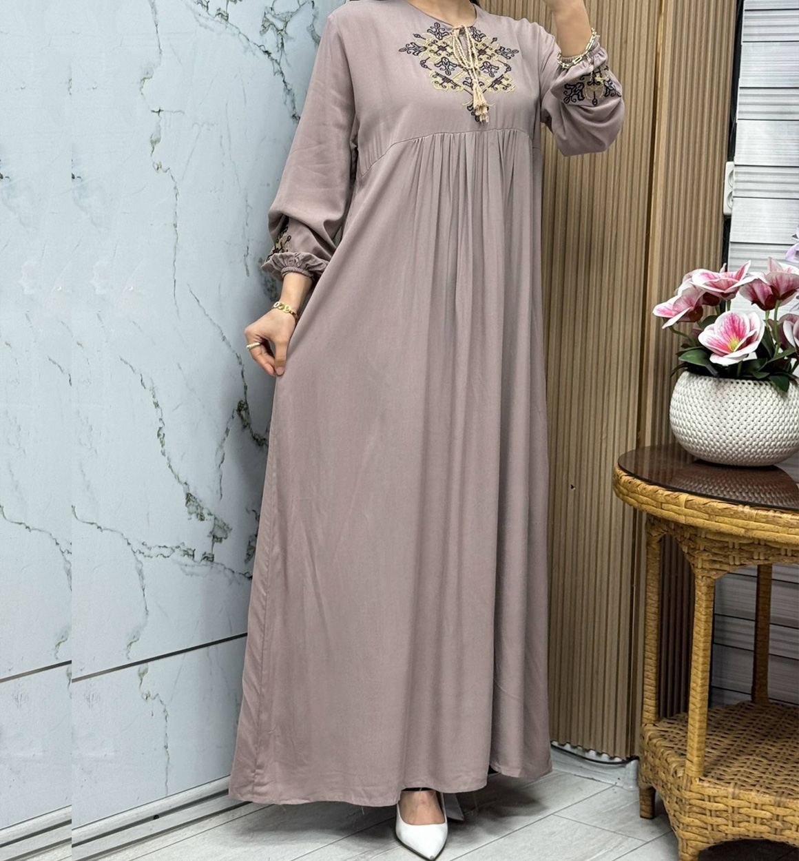 Ayollar uzun ko‘ylagi (Turkiya matosi) b6q3b560/561d