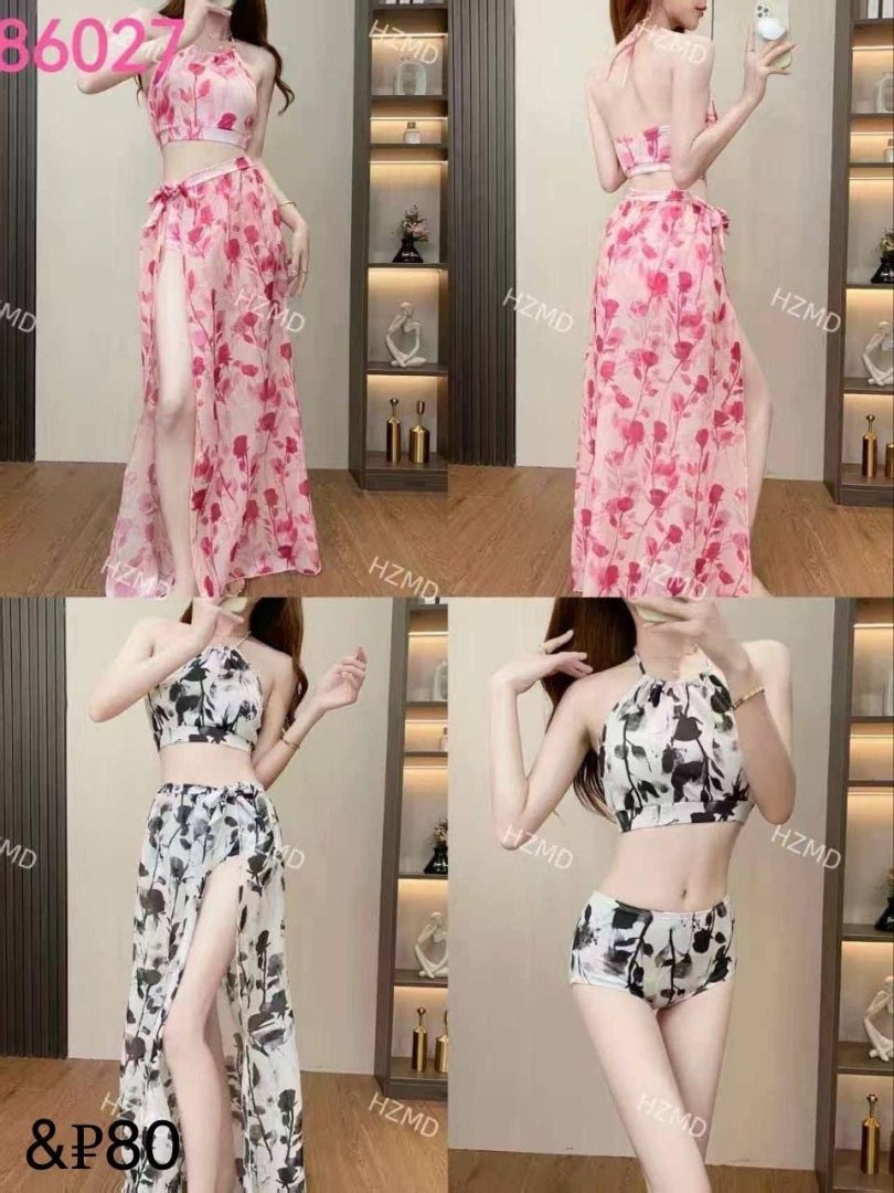 Premium darajadagi "Tropical Elegance" 3-qismli plyaj to‘plami – Yozgi ta’til uchun ideal tanlov   15139