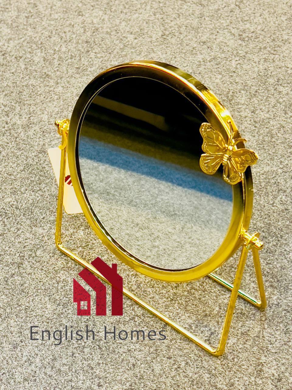 ENGLISH HOMES Original Oltin Rangli, Kapalak Detalli, Ikki Tomonlama Aylanuvchi Hashamatli Stol O‘ti Oynasi (Zerkalo)  19473  o.p.p15p
