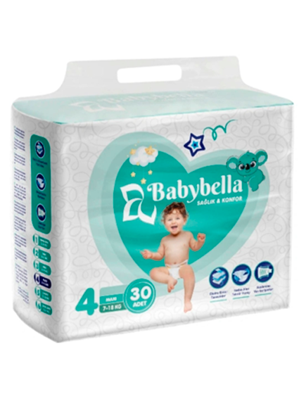Babybella pampers O'lchami  4 ( 7-18 kg )