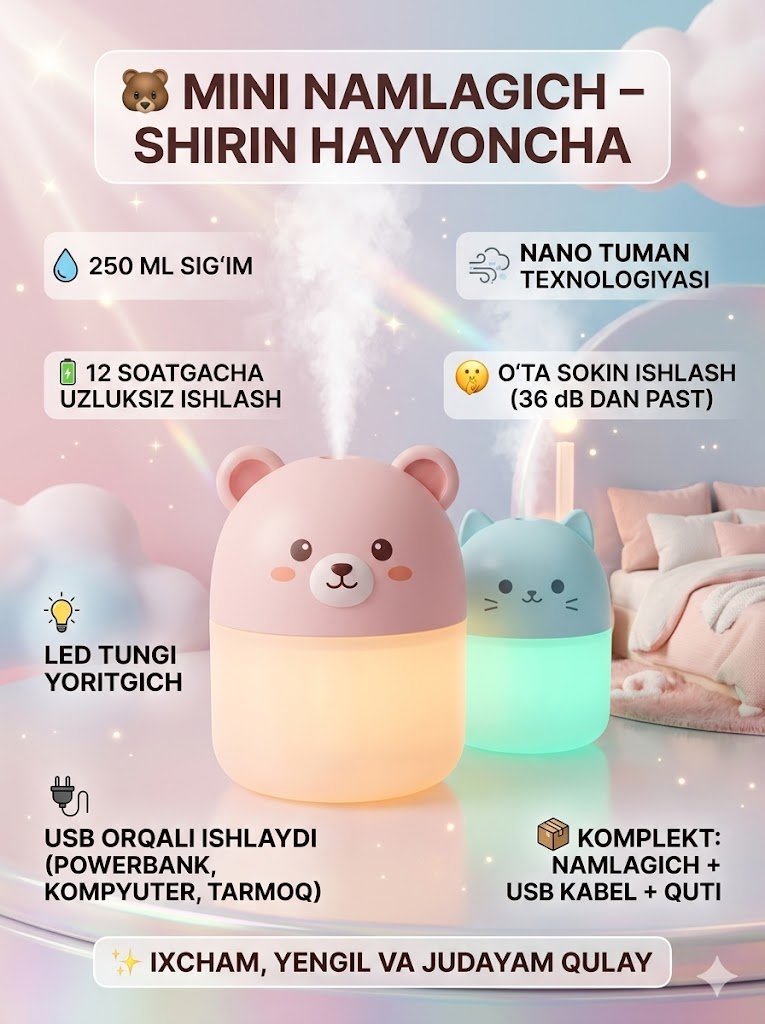 MINI NAMLAGICH: SHIRIN HAYVONCHA DIZAYNI (250 ML) al