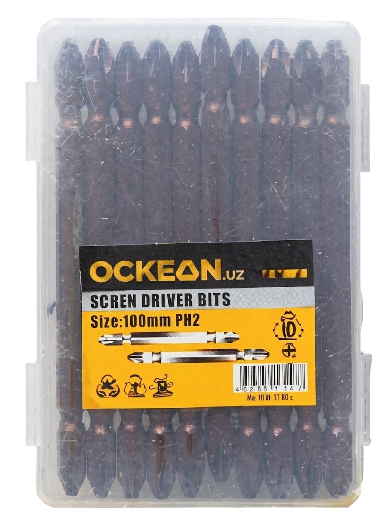 OCKEAN professional uzun bitlar to'plami (100 mm, PH2)  15977