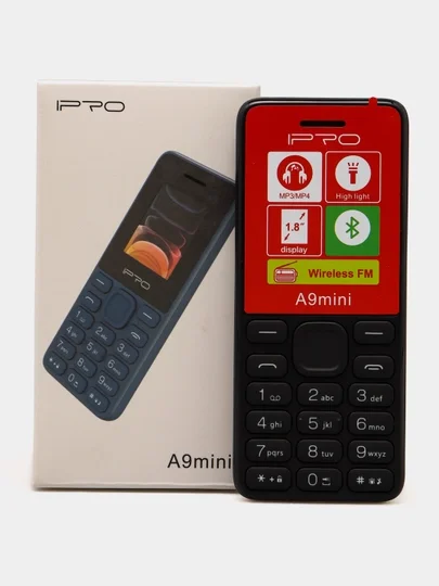 IPro A9 Mini — ixcham o‘lcham, sodda boshqaruv va ishonchli aloqa imkoniyatlarini taqdim etuvchi tugmali mobil telefon  16316