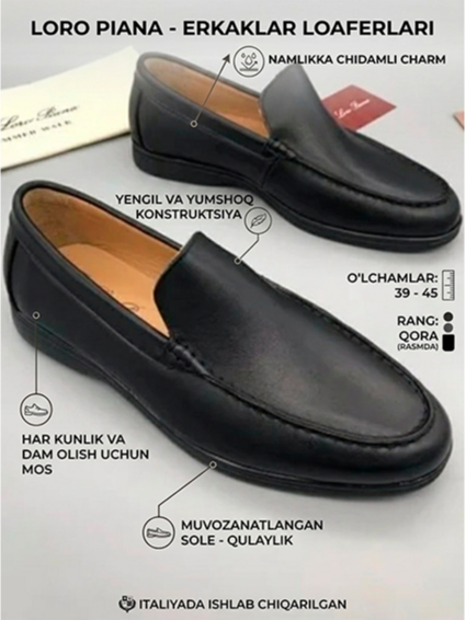 Ayollar uchun Loro Piana charm lofer/mofaslar (Summer Walk) 18232 b.0q.707d