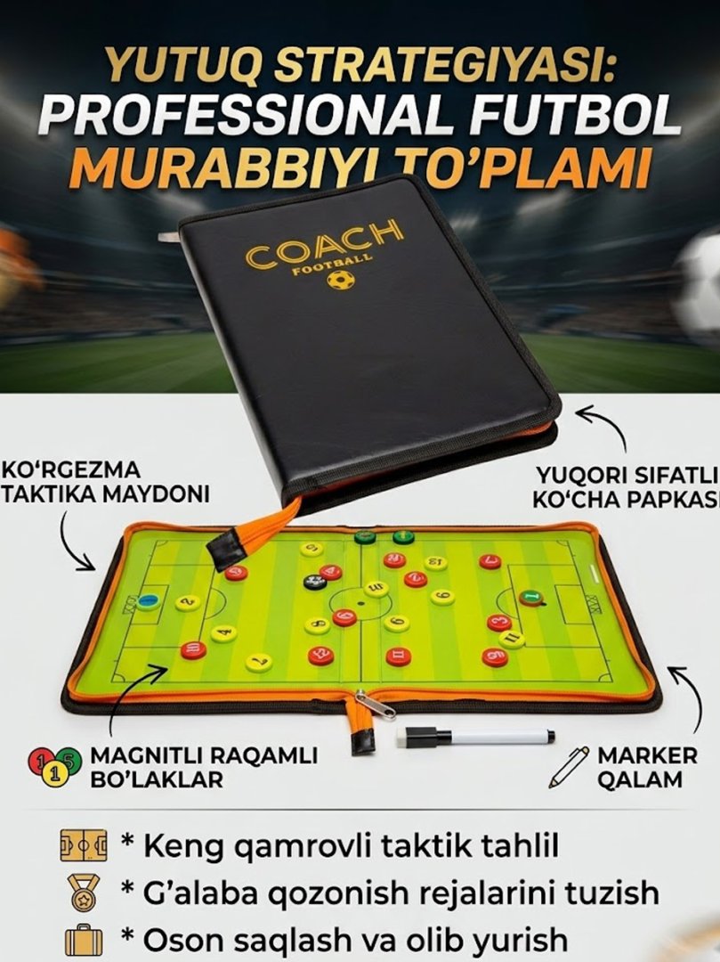 Futbol murabbiylari uchun taktik doska – 10 dona, ulgurji narxda ar106