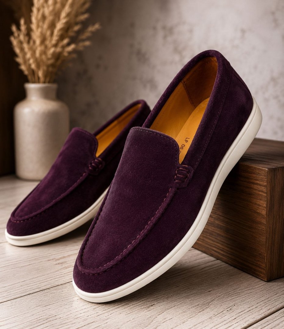 Erkaklar uchun premium charm va zamsh mokasinlar – Loro Piana Lux Classic  17920  b.0q.2b.703d