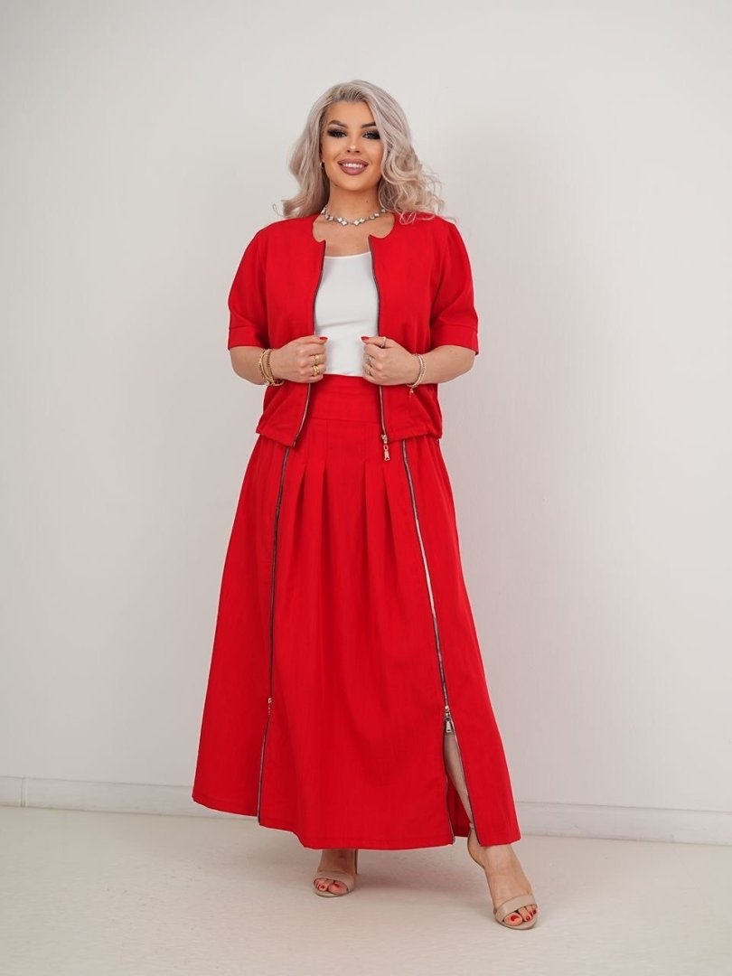 Ayollar yozgi uzun yubka va jaket to'plami (dvoyka kostyum)  b.12q.794d     15501