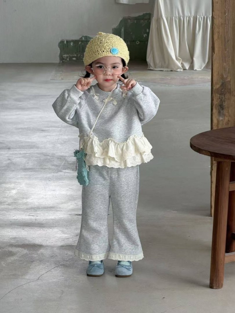 Qizlar uchun bolalar sport kostyumi 17191