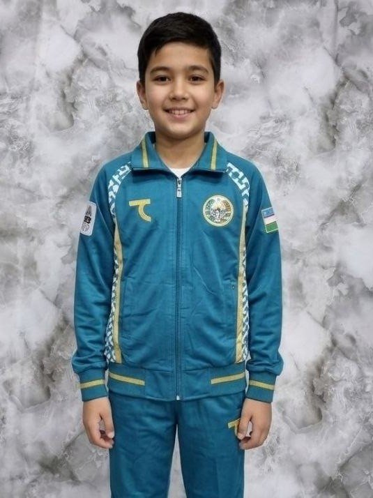 Bolalar uchun O'zbekiston Milliy Terma Jamoasi Parij-2024 Olimpiya sport kostyumi – 7-16 yoshli bolalar va o'smirlar uchun (Masterka va shim to'plami)  18982  b.0q.2b.703d