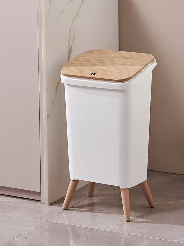 Premium katta chiqindi qutisi – Klik qopqoqli va yuqori oyoqli aqlli urna (16 litr, 29x24x55 sm)  18032  c.2q.23d