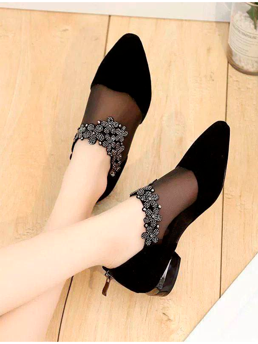 AYOLLAR UCHUN O‘TKIR BURUNLI PAST POSHNALI TUFLI VA BOSONOJKA B1Q3B491d