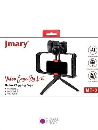 Jmary MT-33 Video Cage Rig Kit — Mobil videoblogerlar, operatorlar va vlogging uchun professional stabilizator karkas va ko'p funksiyali shtativ jamlanmasi!   17648 sp