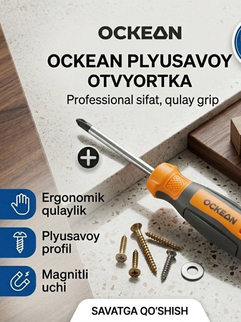 OCKEAN krestsimon otvyorka (Phillips tornavida)  6x150  300078 – professional va maishiy foydalanish uchun  15082