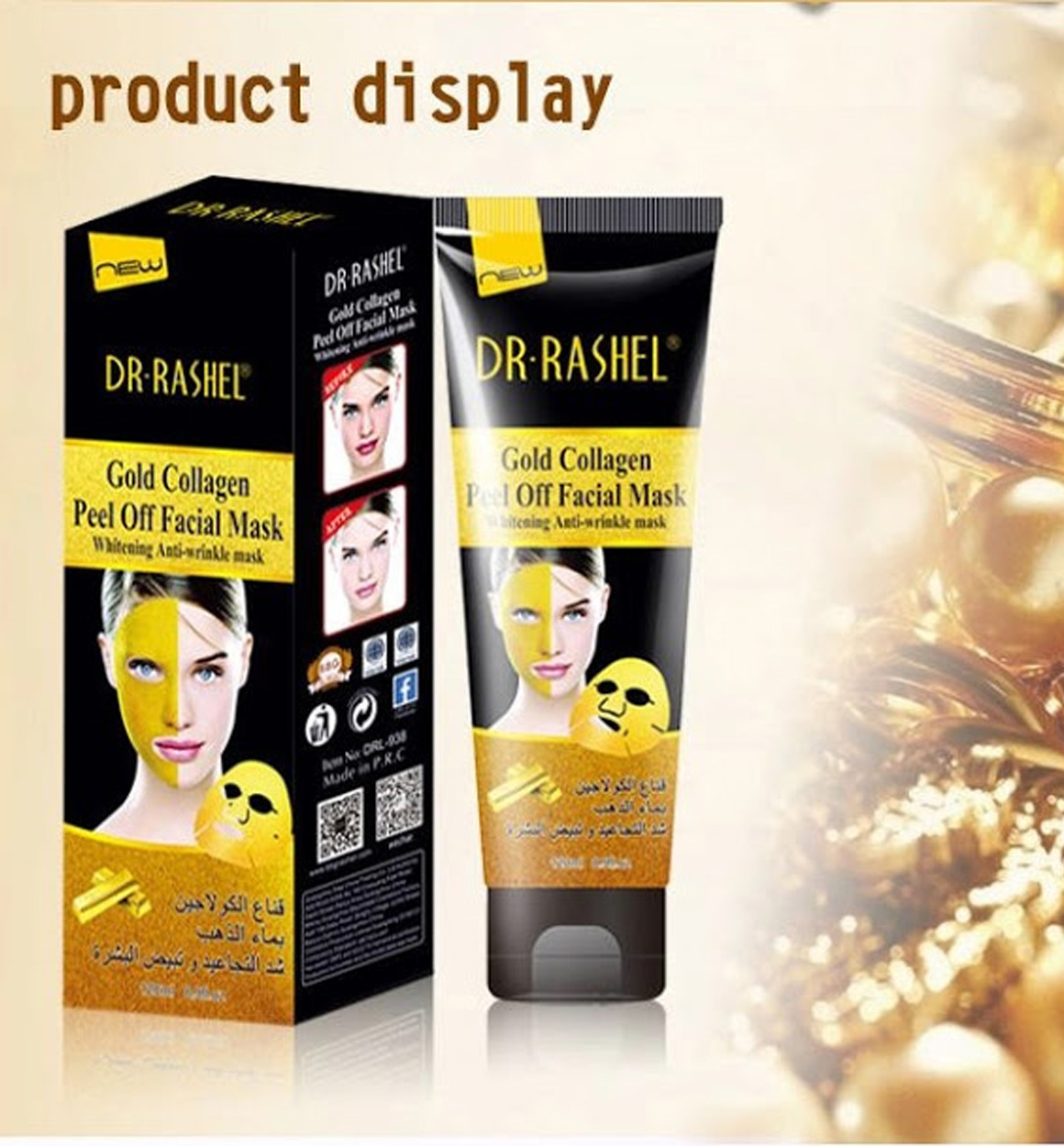 Gold Collagen Peel Off yuz maskasi b1q2b703/7d