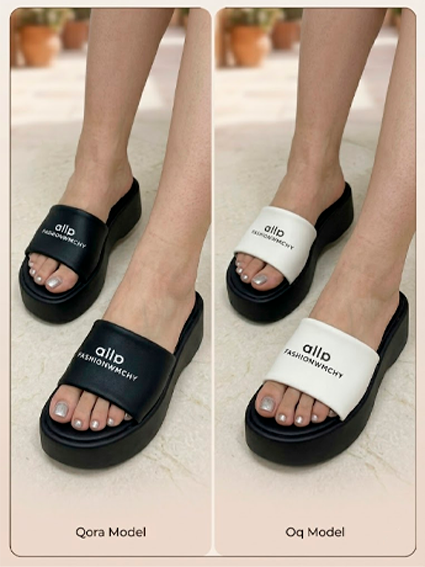 Ayollar platforma shippagi | Yozuvli keng lenta | Charm | Gel taglik | 36-40 o'lcham  b0q3b717d 14500