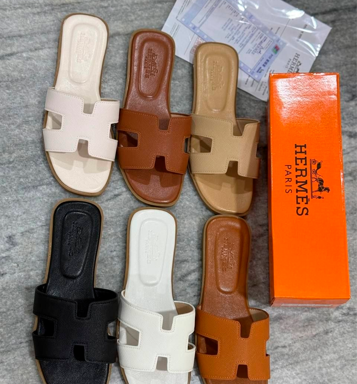 Ayollar uchun yozgi shlepanetslar Hermes b1q3b491d