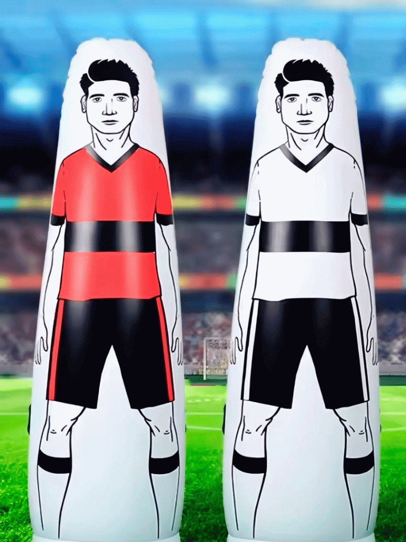 Odam shaklidagi futbol mashg‘ulot stoykalari (Training Mannequin / Defender Dummy) – 10 dona (ulgurji to‘plam) ar106