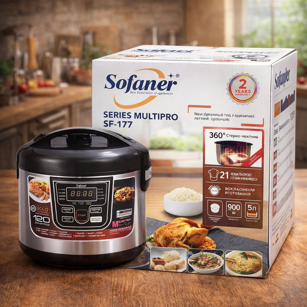 Multivarka Sofaner MultiPRO SF-177 – 5 litr, 21 dastur ac6q306d