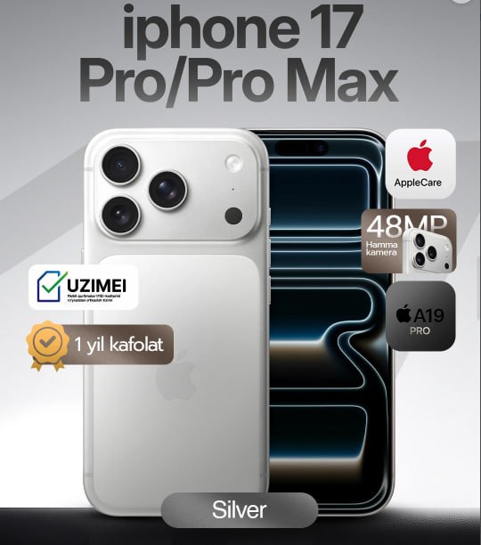 Apple iPhone 17 Pro 512 GB Silver Nano SIM mb43d