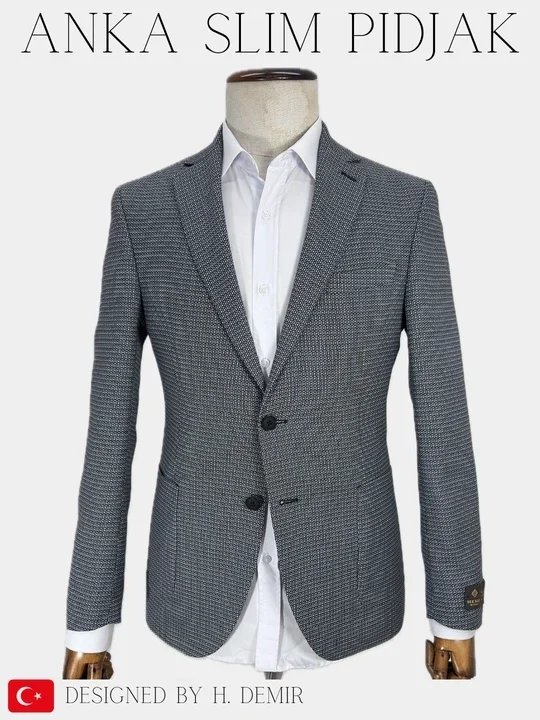 Pidjak Slim-Fit, erkaklar uchun, Anka Slim