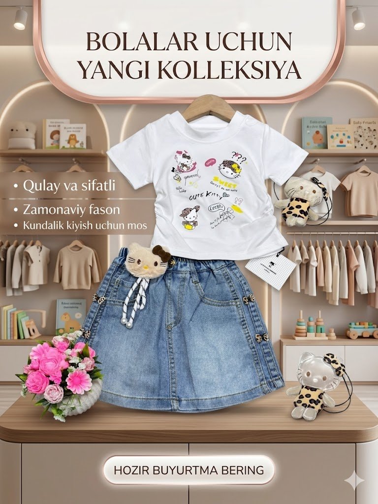 Ikkitalik kiyim to'plami (Bolalar uchun)