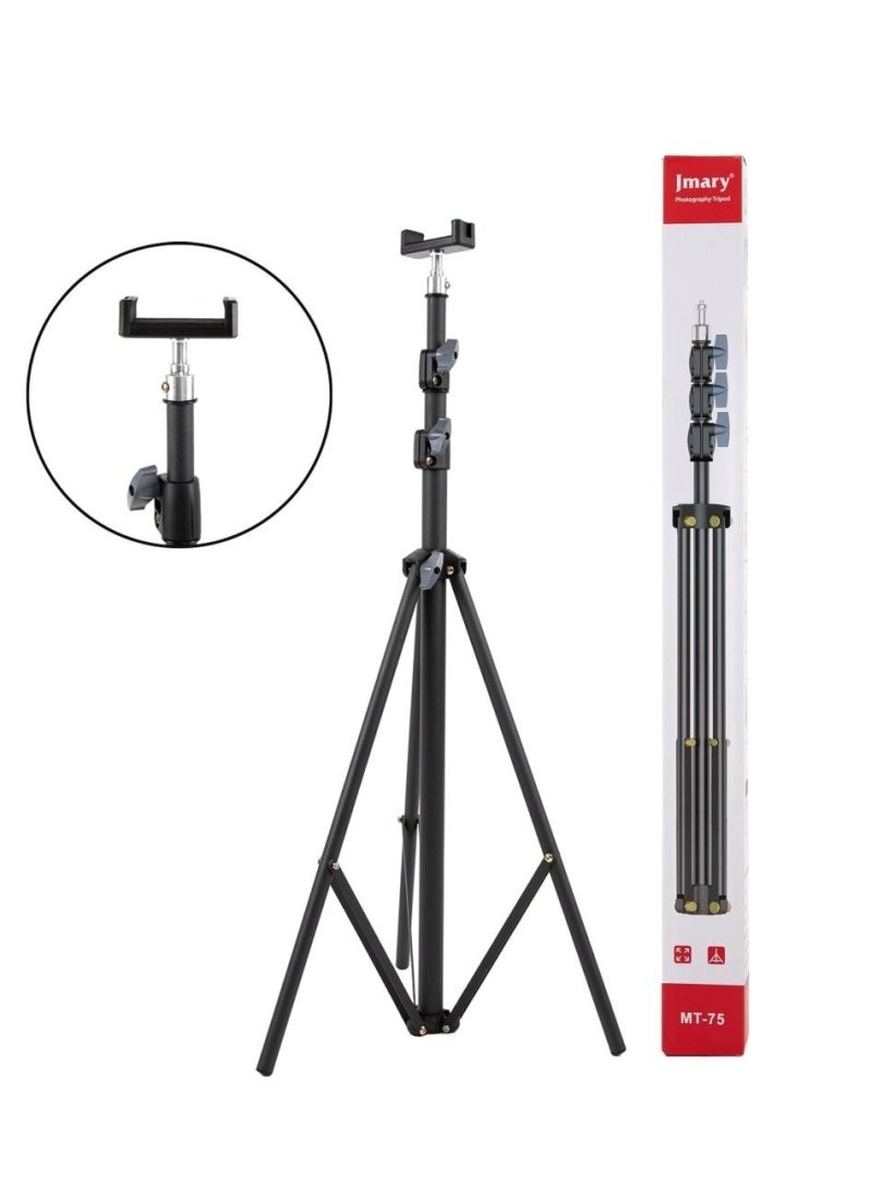 Jmary MT-75 professional fotografiya shtativ-tripodi — Sifatli kadrlar, barqaror video va mukammal kontent uchun ideal yordamchi!  17598 sp